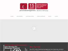 Tablet Screenshot of cep-personal.de